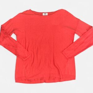 Old Navy Coral Long Sleeve Lightweight Knit Sweater, Medium